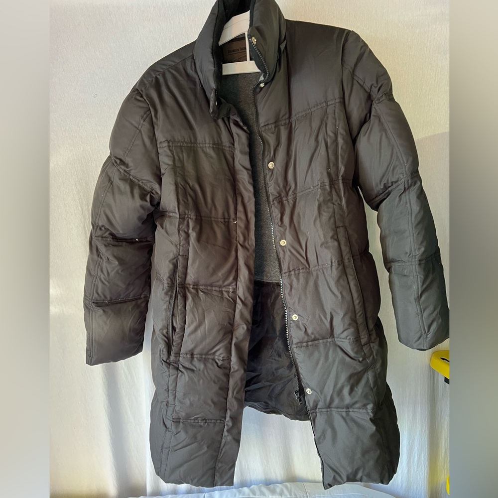 Brandon Thomas Down black Winter Long Coat